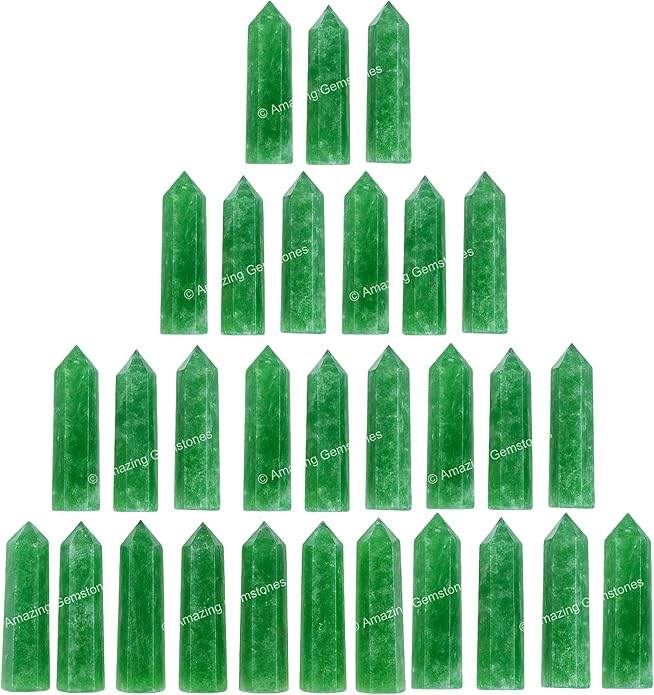 Amazing Gemstone Crystal Points Bulk Healing Crystals & Stones - Premium Single Terminated Healing Wand Point Bulk Crystals for Crafts, Crystal Grid, DIY Work
