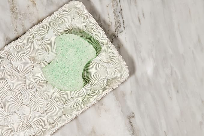 Spongeables Pedi Scrub Foot Exfoliating 20+ Wash Sponge, Green Apple, 1 Count