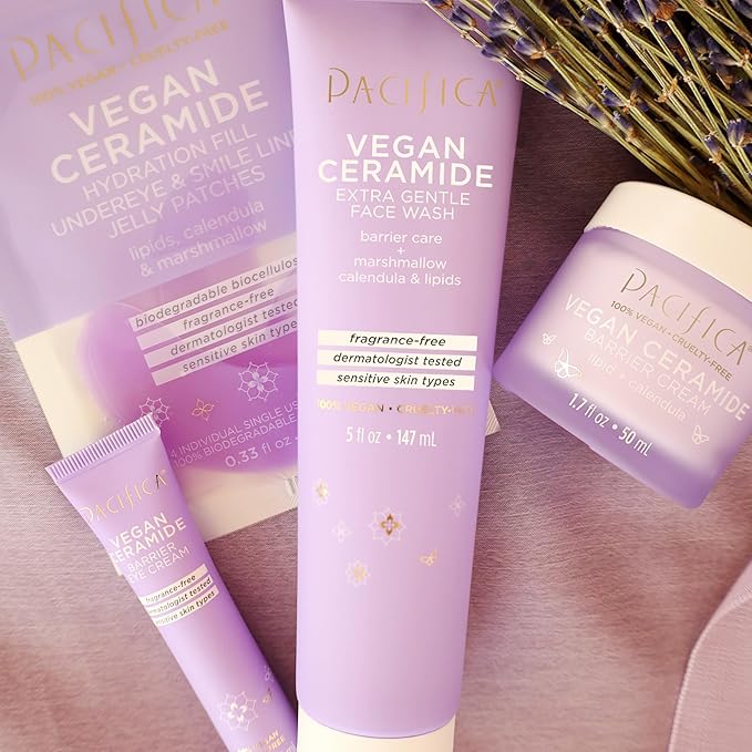 Pacifica Vegan Ceramide Barrier Eye Cream – Hydrating Under Eye Moisturizer for Dry, Sensitive Skin, Fragrance-Free Treatment for Dark Circles, Puffiness & Fine Lines Dermatologist Tested Clean Beauty