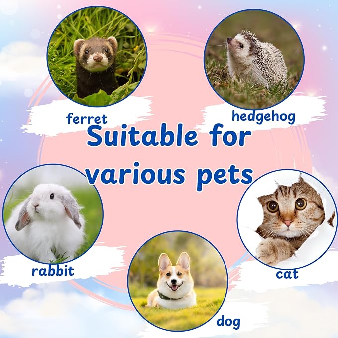 Ferret Treat Ball Interactive Toy Balls for Small Animal, Enrichment Toys Ferrets Dry Food Ball for Ferrets Guinea Pig Rat Chinchilla Hedgehog Bunny, Pet Ferret Accessories (XL, Wiggle)