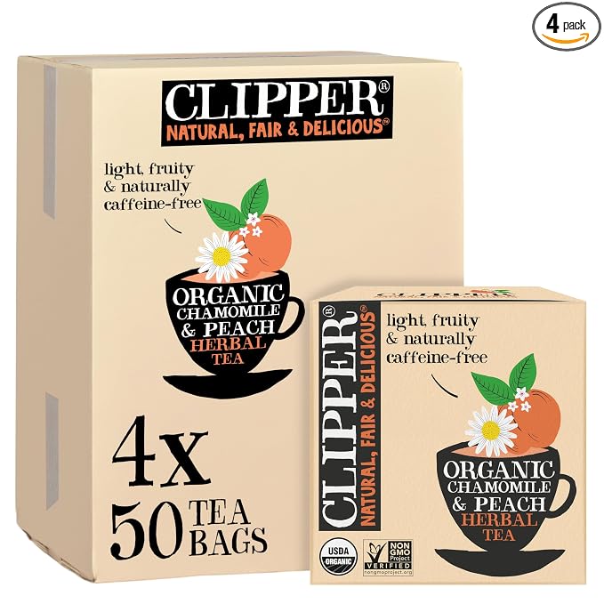 Clipper Organic Chamomile & Peach Tea Bags, 200 Bags
