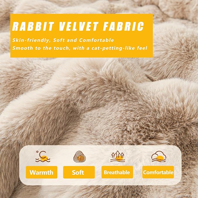 Calming Dog Bed for Couch, 29.5 x 29.5 inch, Non-Slip Rabbit-Velvet Dog Sofa Mat for Furniture Protector, Perfect for Small, Medium Dogs and Cats (Dark Gray, Medium)
