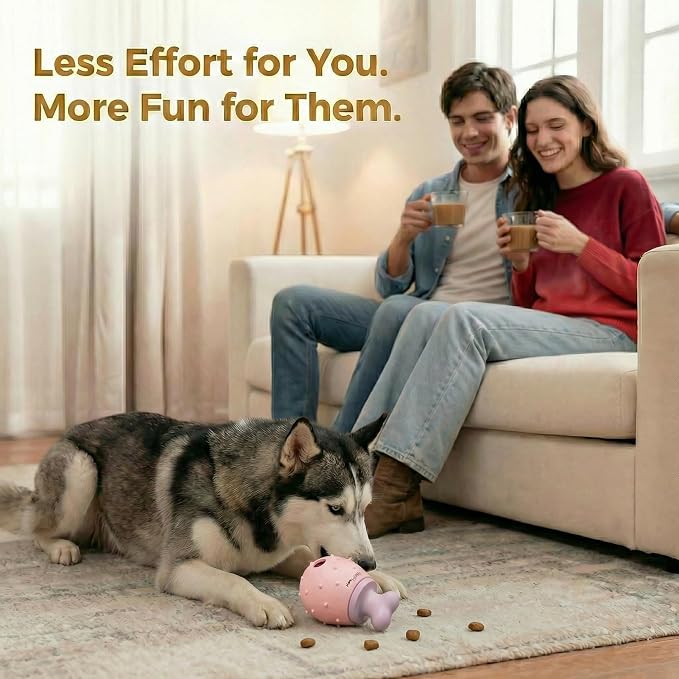 Dog Toys Silicone Dog Chew Toys Slow Feeder that Supports Healthy Eating Interactive Dog Puzzles Chicken Leg Shaped Treat Dispensing Dog Toys for Small and Medium Dogs