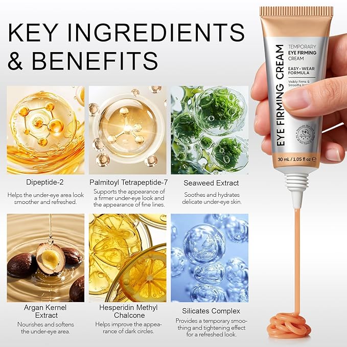 lofuanna Eye Tightener Cream, Firming Eye Cream Anti Aging for Reduces Eye Bags, Wrinkles, Fine Lines -Moisturizing & Soothing for All Skin Types