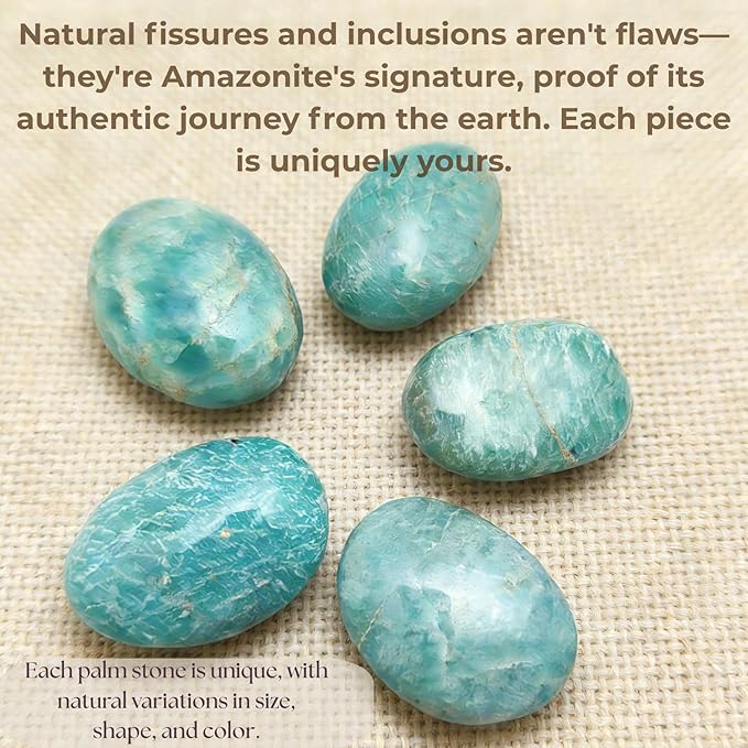Abundance Crystal Trio: Raw Pyrite, Amazonite, Red Jasper | Wealth, Success & Worry Relief | Meditation, Travel Protection & Chakra Balancing | Gift Set with Guidebook & Velvet Pouch