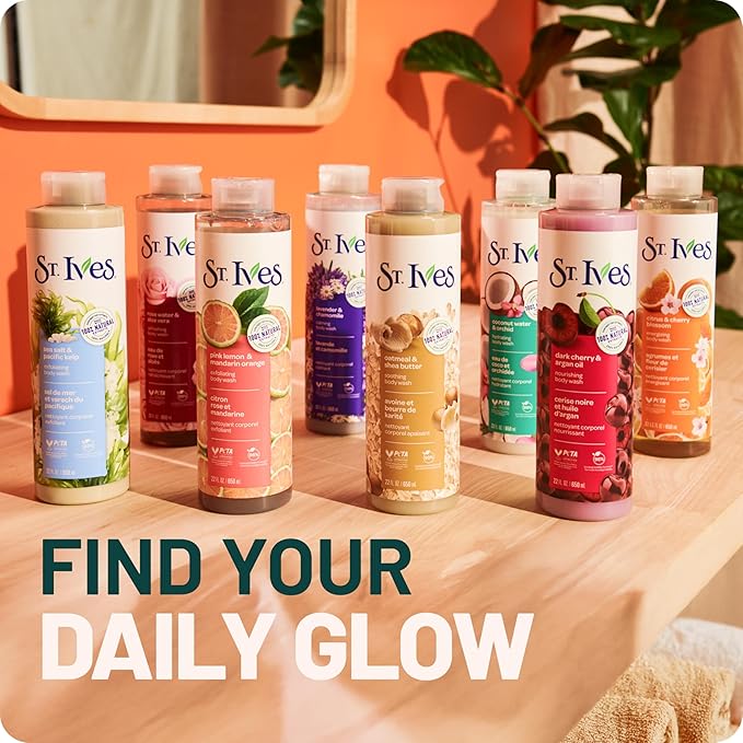 St. Ives Coconut Water & Orchid Hydrating Body Wash 100% Natural 22 oz.
