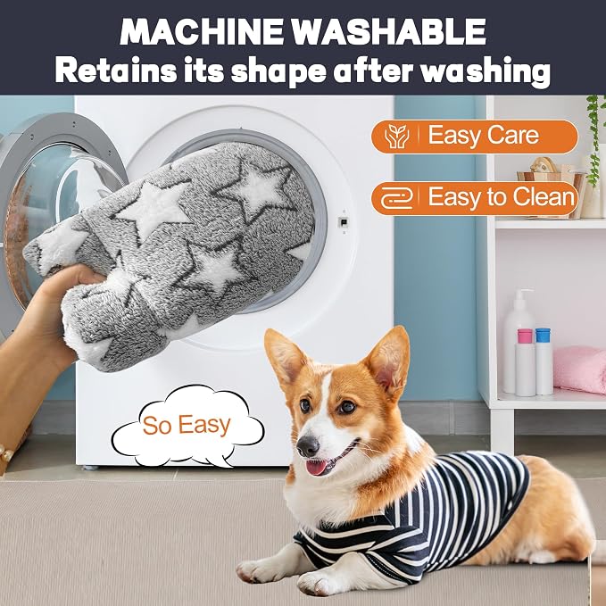 Dog Bed Mat – Soft & Comfortable Dog Kennel Pad for Crate – Durable Crate Bed & Mat for Dogs & Cats – Ideal for Crate, Kennel, and Home Use (Pack of 2)