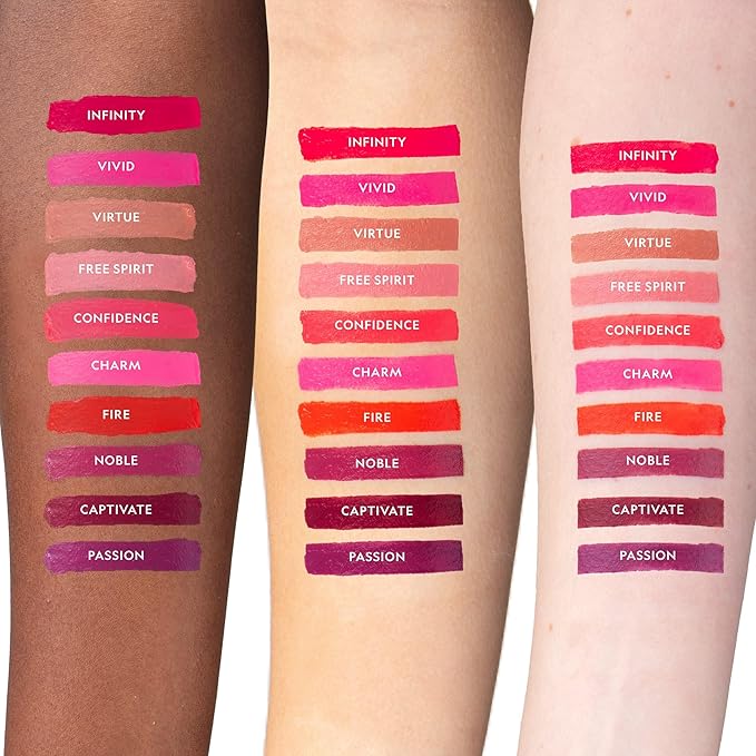 YENSA Vibrant Silk Hydrating Lip Stick - Long Lasting Lipstick with Hyaluronic Acid, Vitamin E & Super Oils - High Pigment Color & Semi Glossy Finish - Moisturizing Formula - Passion (0.12 oz)