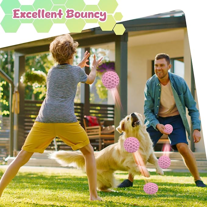 Tough Dog Chew Toys for Aggressive Chewers, Indestructible Dog Balls for Aggressive Chewers, Squeaky Balls for Dogs, Squeaky Toys for Large Dogs, Funny Heavy Duty Ball