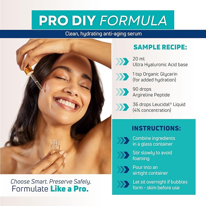 Skin Perfection Leucidal® Liquid Radish Root Natural Alternative to Synthetic Preservatives for Hyaluronic Acid Serums, DIY Lotion Making, Skin Care, Cosmetics, Beauty Lines (0.5 ounces)