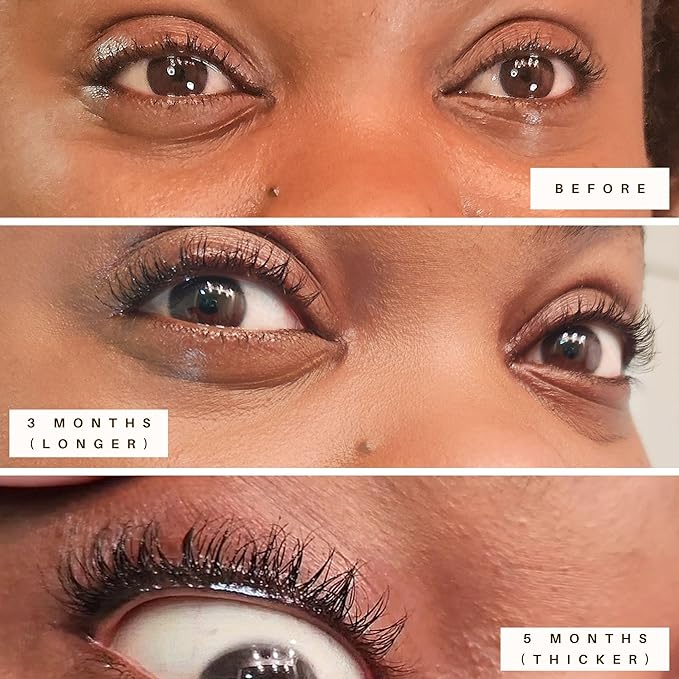 eyelash growth serum oil, safe with fast result lash enhancing serum organic castor oil, rosemary oil, ginseng extract etc, by Lurelan Beauty, Gold