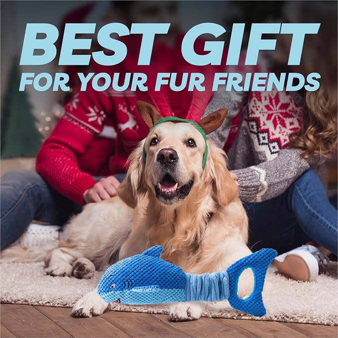 Vitscan Dog Toys for Large Dogs, Squeaky Dog Toys for Aggressive Chewers