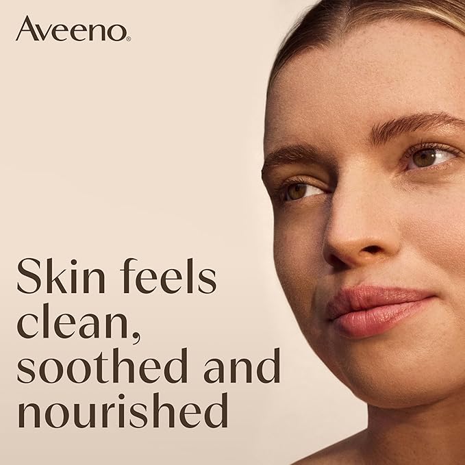 Aveeno Calm + Restore Foaming Cleanser for Sensitive Skin, Daily Face Wash Gently Removes Makeup & Cleanses Skin with Soothing Oat, Feverfew & Hyaluronic Acid, Fragrance-Free, 7.8 fl. oz