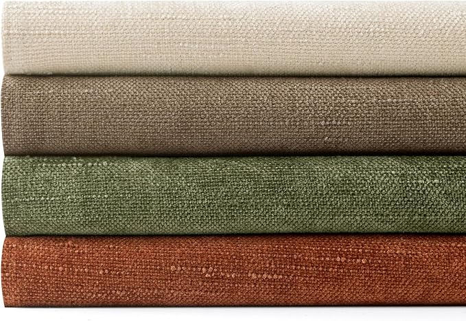 MIULEE Pack of 4 Fall Decorative Throw Pillow Covers 18x18 Inch Chenille Textured Throw Pillows Boho Farmhouse Cushion Covers Vintage Home Decor for Couch Sofa Bed Living Room，Taupe Brown Green