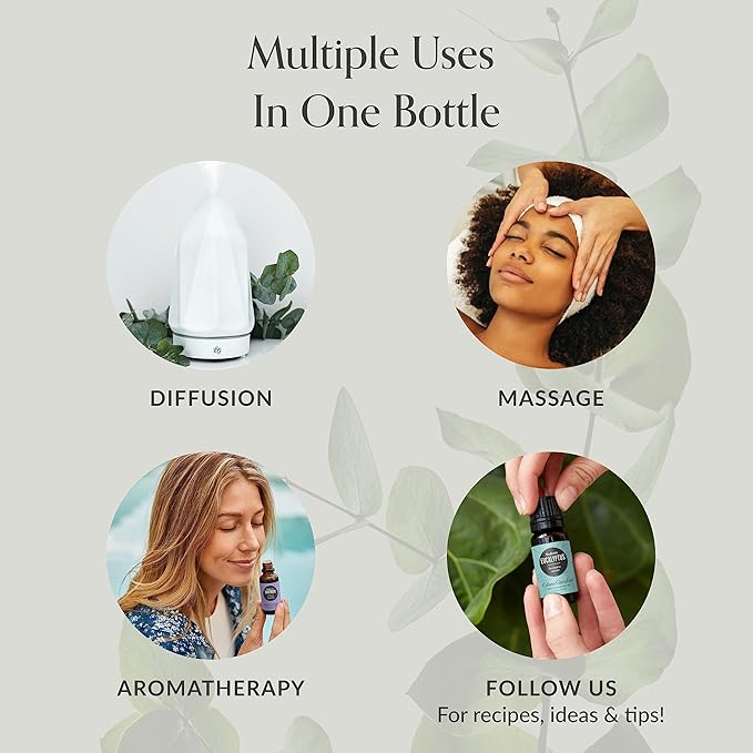 Edens Garden Candy Cane Lane Essential Oil Roll-On – Pre-Diluted Peppermint Blend, Cooling Holiday Aromatherapy for Headaches, Stress & Wellness Gifts, 10 ml (.33 fl oz)