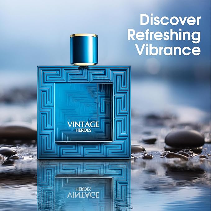 Verse Adonis&Vintage Hero Combo Men Cologne 3.4 Fl. Oz Men's Perfume Refreshing Combination of Woody Floral & Fruity Scents Eau De Parfum for Men Lasts All Day Best Gift for Any Occasion