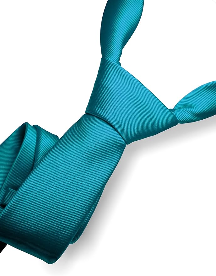 RBOCOTT Solid Color Tie Formal Necktie for Men