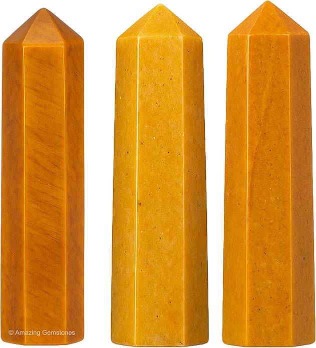 Amazing Gemstone Crystal Points Bulk Healing Crystals & Stones - Premium Single Terminated Healing Wand Point Bulk Crystals for Crafts, Crystal Grid, DIY Work