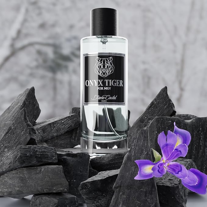 Diane Castel Onyx Tiger - Citrus Woody Fragrance - Cologne for Men - Mens Cologne - Opening Notes of Lavender, Pear, Sage, and Bergamot - 3.3 oz