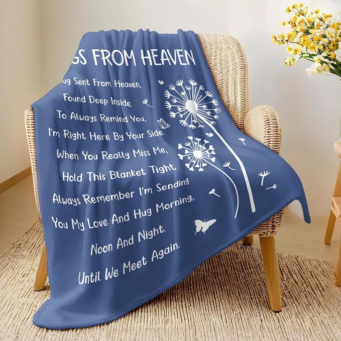 Memorial Gifts, Sympathy Gifts for Loss of Loved One, Blanket 60" x 50" | Bereavement Gifts, Grief Gifts for Women, Memorial Gifts for Loss of Mom Dad, Sympathy gifts, In Memory of Loved One Gifts