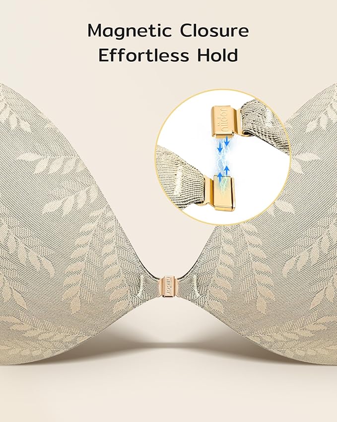 Niidor Adhesive Bra Strapless Sticky Invisible Push up Silicone Bra for Backless Dress with Reusable Nipple Covers