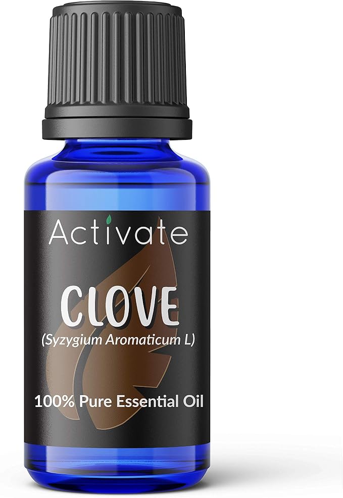 Activate Clove Essential Oil 100% Pure, Premium Grade, Undiluted, Natural, Aromatherapy & Diffuser Use 10ml