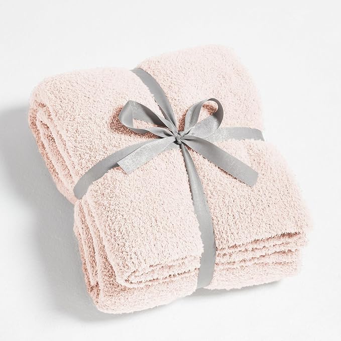 Kids Blanket for Boys Girls 30x40 inches, Soft Cozy Warm Fuzzy Swaddle Throw Blanket for Crib Stroller, Pink