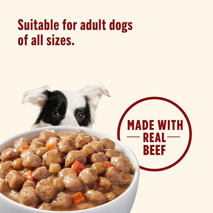 Nutrish Real Beef & Veggies Recipe Whole Health Blend Chunks in Gravy Wet Dog Food,13 oz. Can,Packaging May Vary (Rachael Ray),(Pack of 24)