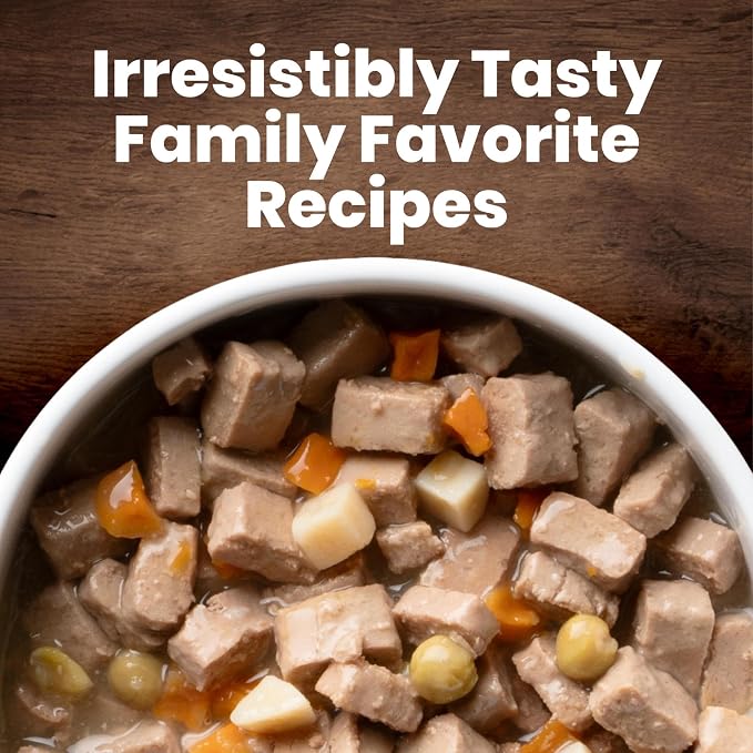 Blue Buffalo Family Favorites Chicken Adult Wet Dog Food, 12.5 oz, 12 ct | Sunday Chicken Dinner Recipe, Real Chicken First, in Gravy, Feed as Treat, Topper, or Meal