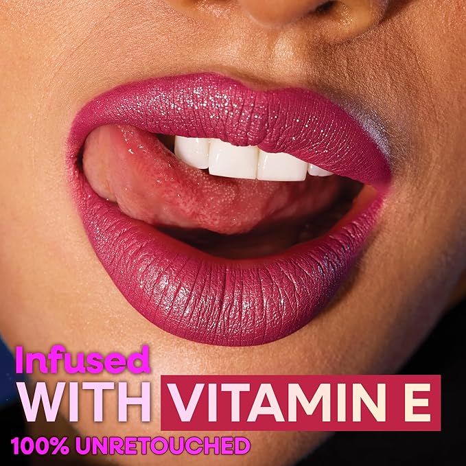 wet n wild Mega Glitter Shimmer Liquid Lipstick, Matte-to-Glitter Finish, Lightweight Formula, Comfortable Wear, Vitamin E-Infused for Nourished Lips, Vegan & Cruelty-Free - Pink Future