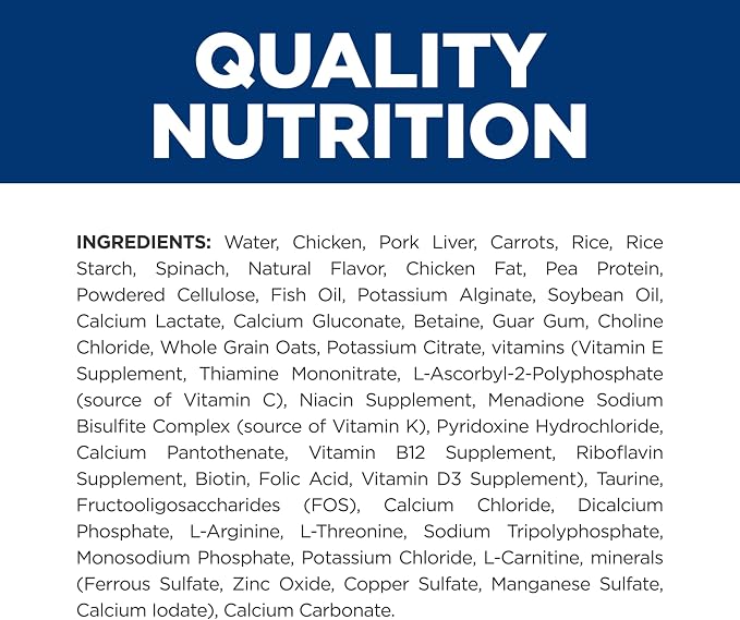 Hill's Prescription Diet k/d Kidney Care Wet Cat Food | #1 Veterinarian Recommended, Chicken & Vegetable Stew, 2.9 oz. Cans, 24-Pack