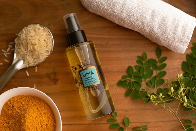 UMA Absolute Anti Aging Regenerative Oil Cleanser | Ayurvedic Oil Cleanser removes makeup & sunscreen | Facial Cleanser for Sensitive, Normal & Oily Skin | 100% Natural Skincare (3.4 oz | 100 ml)