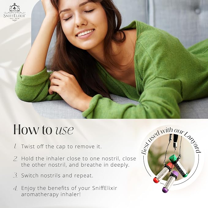 Camphor Essential Oil Aromatherapy Nasal Stick Vapor Inhaler for Mucus Relief - Chest Congestion & Cough Relief for Adults, USA Made with Organic Essential Oils
