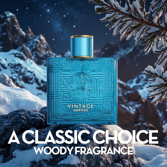 AFLUXE Men's Cologne Gift Set - Variety Pack of 4 Long Lasting Fragrances with 10ml Pheromone Cologne for Men Kit EDP/EDT (PHM-AmazCo/VintageH/Humrah/Ess Miyami)