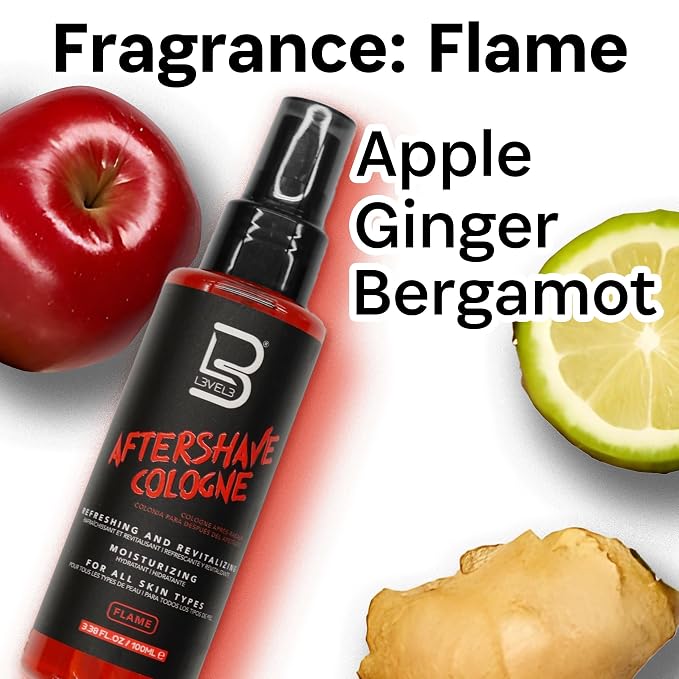 L3 Level 3 After Shave Spray Cologne - Softens Skin - Refreshes and Relieves Face and Skin - Moisturizing Formula Level Three After Shaving