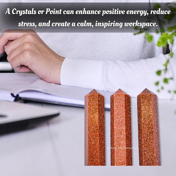 Amazing Gemstone Crystal Points Bulk Healing Crystals & Stones - Premium Single Terminated Healing Wand Point Bulk Crystals for Crafts, Crystal Grid, DIY Work