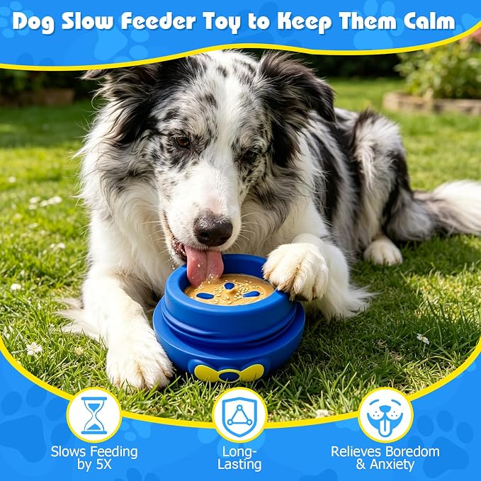 Yipetor Wobbly Dog Chew Toy, Frozen Treat Lick Ball for Medium Large Dogs