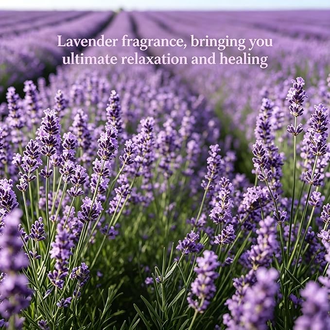 Lavender Candle - Soy Wax Stress Relief & Meditation, 45hr Soot-Free Burn Mahjong Night Scent Candle, 5.3oz