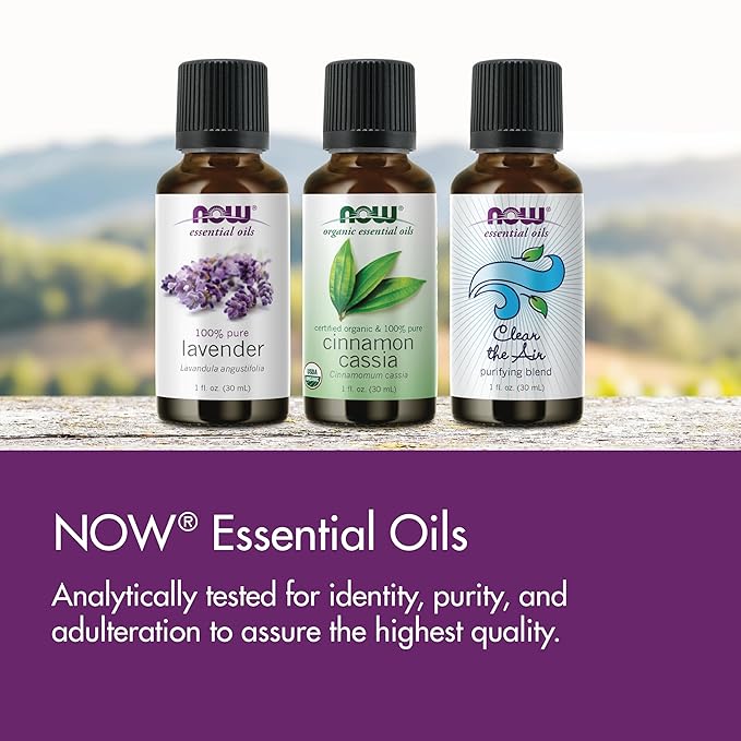 NOW Essential Oils, Eucalyptus Oil, Clarifying Aromatherapy Scent, Steam Distilled, 100% Pure, Vegan, Child Resistant Cap, 2-Ounce
