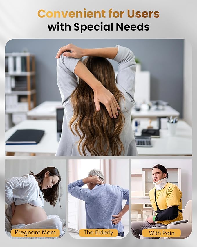 Upgraded Reinforced Telescoping Back Scratcher with 5 Detachable Heads, Larger Scratching Tips, Stocking Stuffer & White Elephant Gifts for for Men Women Adults