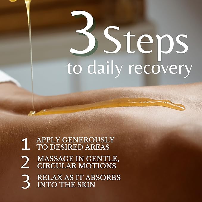 Maximum Strength Sore Muscle Massage Oil for Massage Therapy with Pure Arnica, Deep Muscle Tension Relief & Joint Comfort Rub, Enhancing Circulation & Warming, 2-Pack