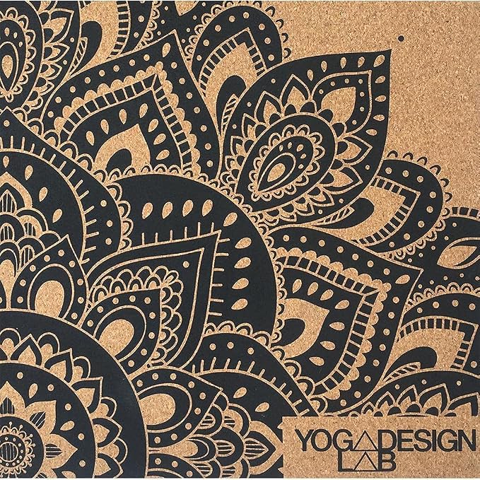 YOGA DESIGN LAB | The Cork Yoga Mat | Eco Luxury | Ideal for Hot Yoga, Power, Bikram, Ashtanga, Sweaty Workouts | Studio Quality | Includes Carrying Strap!