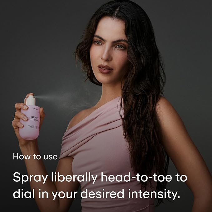 PHLUR Berry Cream Body Mist, 3 Fl Oz - Hair and Body Perfume for Women & Men, Sweet Berries & Vanilla Perfume Body Spray with Strawberry, Cream, Vanilla Bean and Sugared Amber Fragrance