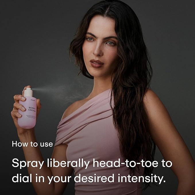 PHLUR Berry Cream Body Mist, 8 Fl Oz - Hair and Body Perfume for Women, Sweet Berries & Vanilla Perfume Body Spray with Strawberry, Cream, Vanilla Bean and Sugared Amber Fragrance