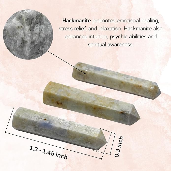 Amazing Gemstone Crystal Points Bulk Healing Crystals & Stones - Premium Single Terminated Healing Wand Point Bulk Crystals for Crafts, Crystal Grid, DIY Work
