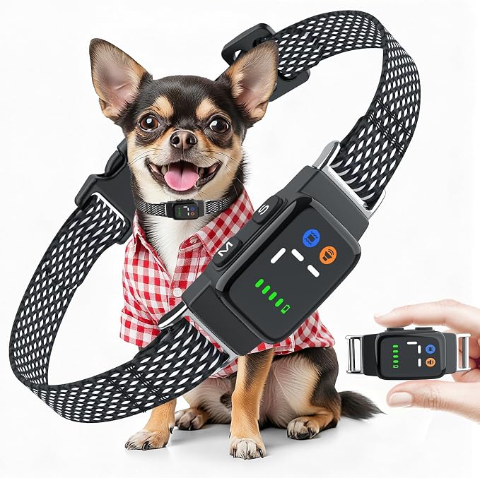 Bark Collar for Small Dogs, Anti Barking Device Collar