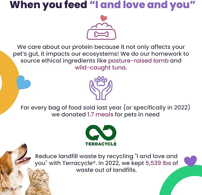 I AND LOVE AND YOU Naked Essentials Dry Cat Food - Chicken + Duck - Grain Free, Real Meat, No Fillers, Prebiotics + Probiotics, 3.4lb Bag (Pack of 2)