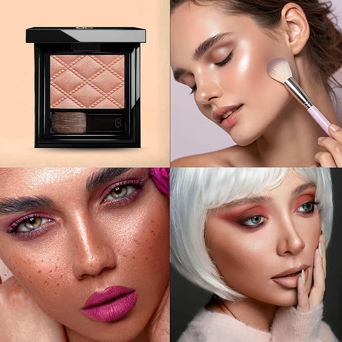 GA-DE Idyllic Soft Satin Blush Powder, 35 - Makeup Powder for Cheeks - Silky Color, Buildable Texture, Sheer to Dramatically Flushed Look - 0.28 oz
