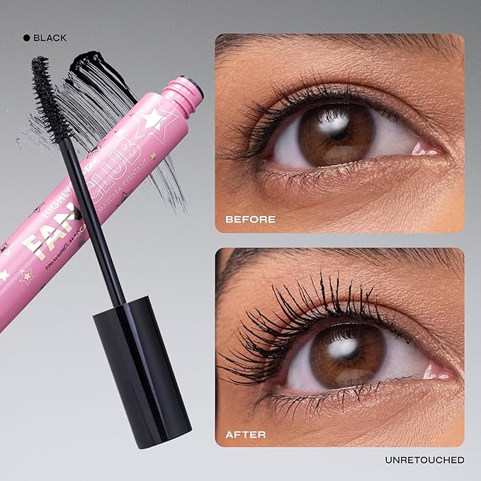 Milani Highly Rated Fan Club Fanning Mascara - Volumizing & Lengthening Lash Makeup for Lifted, Curled Lashes - 24-Hour Smudge-Proof Formula - Vegan & Cruelty-Free, Made in Italy, Black (Pack of 2)