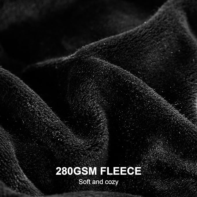 Hansleep Throw XL Black Fleece Blanket, Soft Flannel Bed Blanket | Fuzzy Cozy Blanket 50x70 Inches, Multi-use for Bed, Sofa, Couch, Travel, Camping, All Season Warm Lightweight Cover